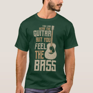 Horen Guitar voelt de bas I Guitar rock metal musi T-shirt