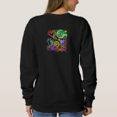 Horen kleurrijke Abstracte kunst om te Draag Trui (Achterkant)