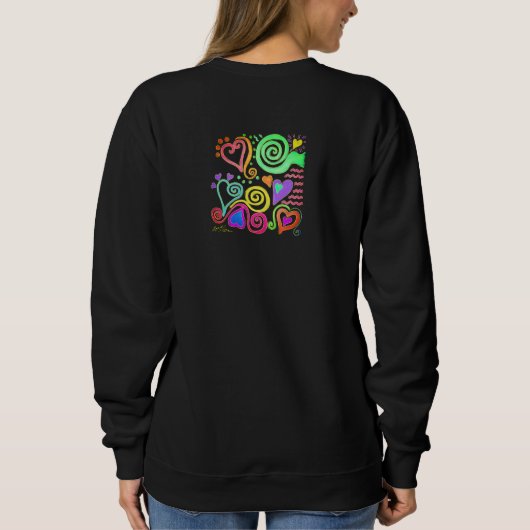 Horen kleurrijke Abstracte kunst om te Draag Trui (Achterkant)