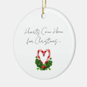 Horen komen thuis voor kerstfamilienaam Ormena Keramisch Ornament (Links)