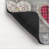 Horen over een Wooden Table Muismat (Hoek)