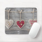 Horen over een Wooden Table Muismat (Met muis)