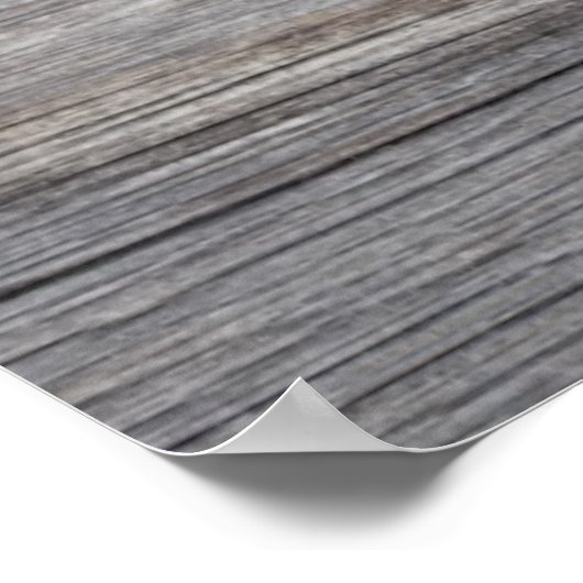 Horen over een Wooden Table Poster (Hoek)