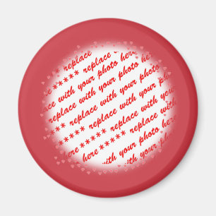 Horen rond uw fotosjabloon magneet