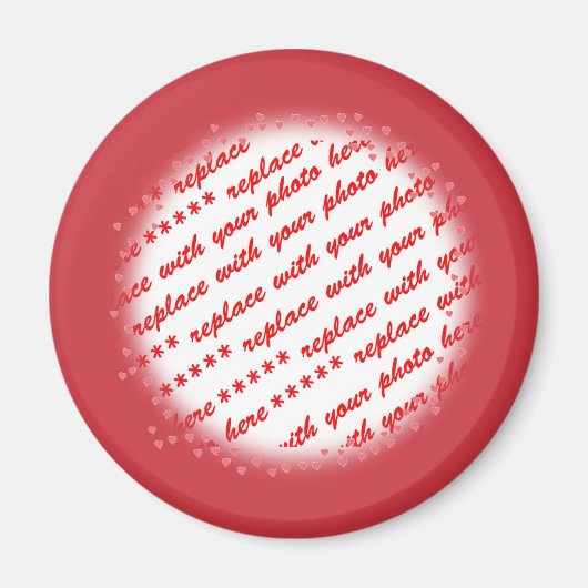 Horen rond uw fotosjabloon magneet (Voorkant)