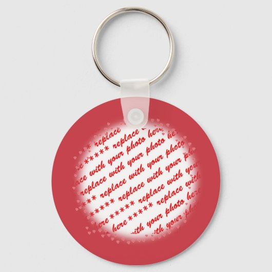 Horen rond uw fotosjabloon sleutelhanger (Voorkant)