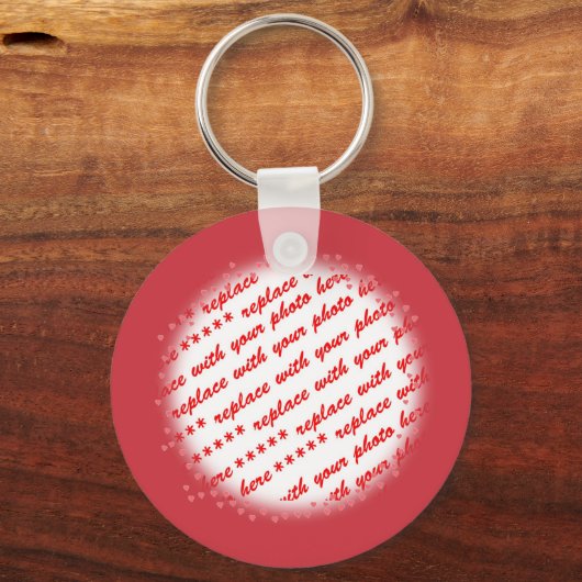 Horen rond uw fotosjabloon sleutelhanger (Voorkant)