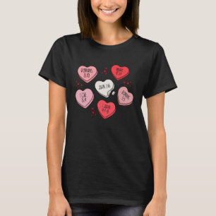 Horen Snoep Christelijke Faith Valentijnsdag Manne T-shirt