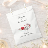 Horen Valentijnse bruiloft Hartelijk dank voor jul Bedankzakje (Geknipt)