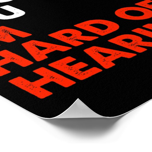 Horen van plezier ASL Gebarentaal Doof Bewustzijn  Poster (Hoek)