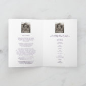 Horen voor altijd begrafenisprogramma paars programma (Binnen)