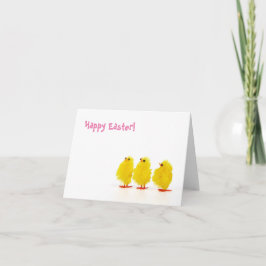 Horiz. - De Kuikens van het Baby van "Gelukkige Feestdagen Kaart