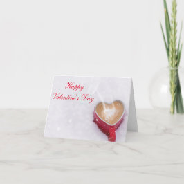 Horiz. Van de "gelukkige Valentijnsdag" de Cacao Feestdagen Kaart