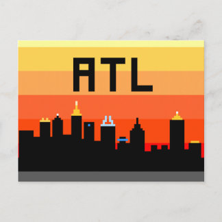 Horizon de met 8 bits ATL van Atlanta Briefkaart