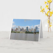 Horizon de van de binnenstad van Cincinnati Kaart (Gele Bloem)
