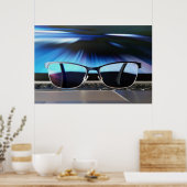 Horizon door bril poster (Keuken)