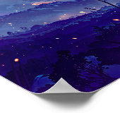 Horizon Glow - Illustratiestijl Atmosferische Kuns Poster (Hoek)