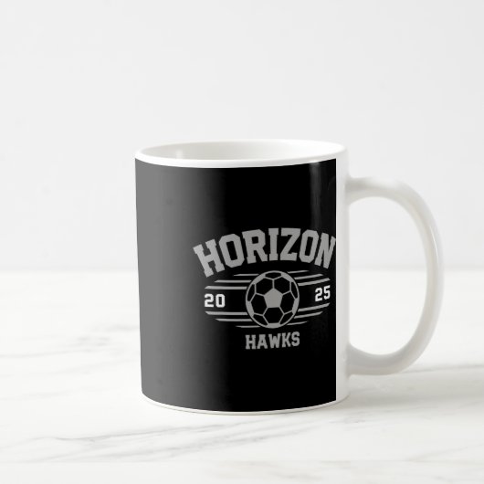 Horizon Hawks Voetbalnota 2025 Koffiemok (Rechts)