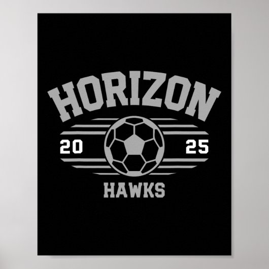 Horizon Hawks Voetbalverslag 2025 Poster (Voorkant)