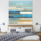 Horizon in Quiet Layers Canvas Afdruk (Insitu (Slaapkamer))