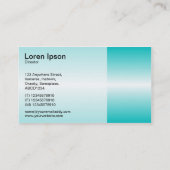 Horizon lijn - Deep Cyan Visitekaartje (Achterkant)