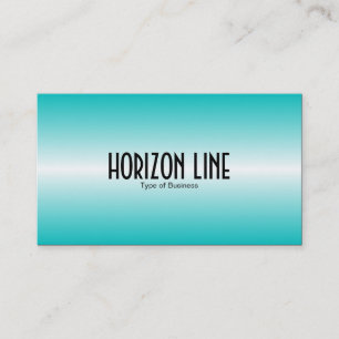 Horizon lijn - Deep Cyan Visitekaartje