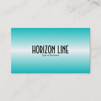 Horizon lijn - Deep Cyan Visitekaartje
