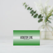 Horizon Line - Middelgroen Visitekaartje (Staand voorkant)