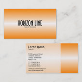 Horizon Line - Oranje Visitekaartje (Voorkant / Achterkant)
