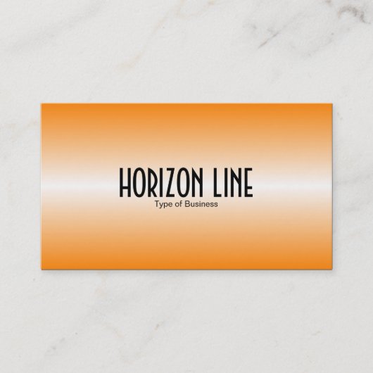 Horizon Line - Oranje Visitekaartje (Voorkant)