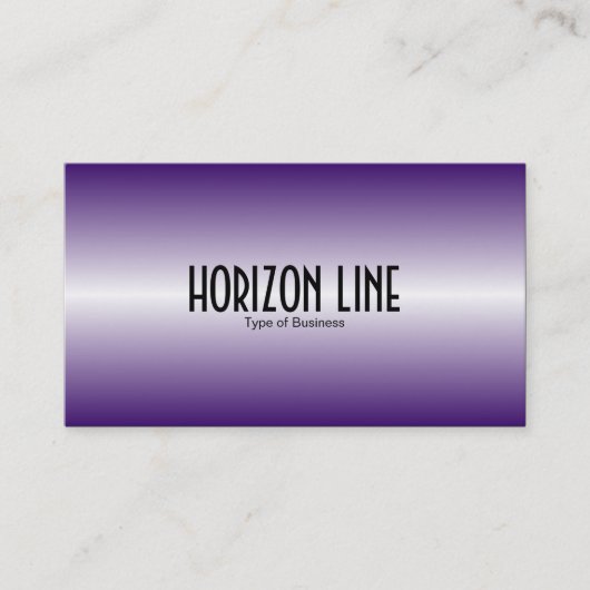 Horizon Line - Paars Visitekaartje (Voorkant)