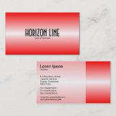 Horizon Line - Red Visitekaartje (Voorkant / Achterkant)