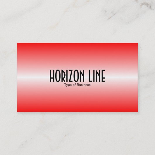 Horizon Line - Red Visitekaartje (Voorkant)