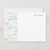 Horizon Lines Stationery Note Kaart - Cornflower (Voorkant)