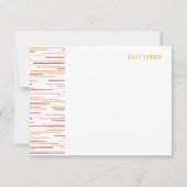 Horizon Lines Stationery Note Kaart - Honey (Voorkant)