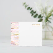Horizon Lines Stationery Note Kaart - Honey (Staand voorkant)
