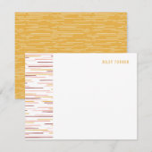 Horizon Lines Stationery Note Kaart - Honey (Voorkant / Achterkant)