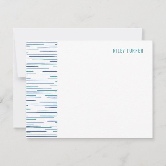 Horizon Lines Stationery Note Kaart - Pool (Voorkant)