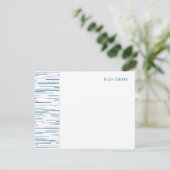 Horizon Lines Stationery Note Kaart - Pool (Staand voorkant)