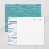 Horizon Lines Stationery Note Kaart - Pool (Voorkant / Achterkant)