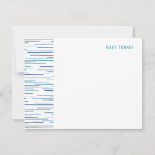 Horizon Lines Stationery Note Kaart - Pool