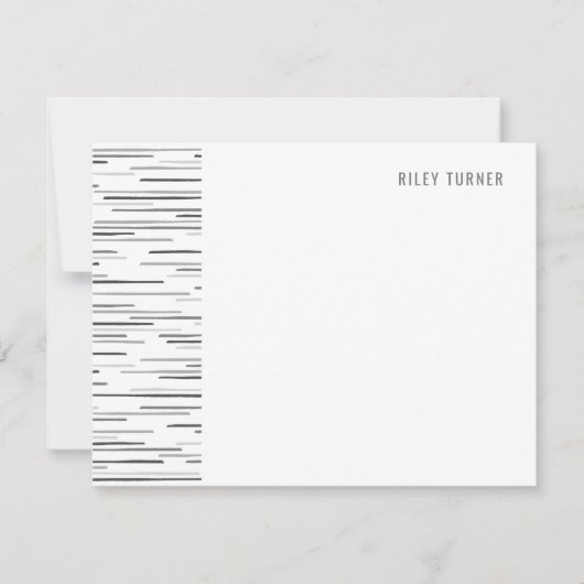 Horizon Lines Stationery Note Kaart - Rook (Voorkant)