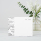 Horizon Lines Stationery Note Kaart - Rook (Staand voorkant)