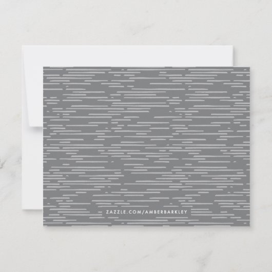 Horizon Lines Stationery Note Kaart - Rook (Achterkant)