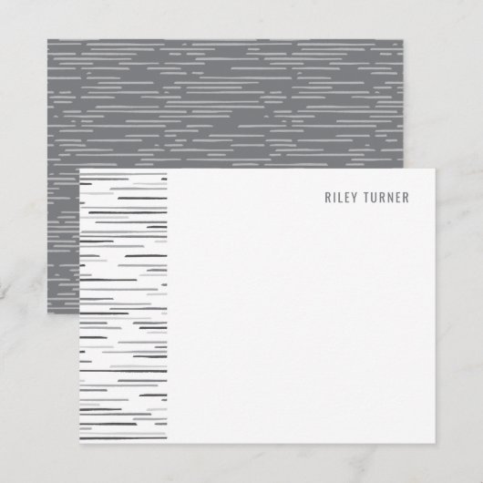 Horizon Lines Stationery Note Kaart - Rook (Voorkant / Achterkant)