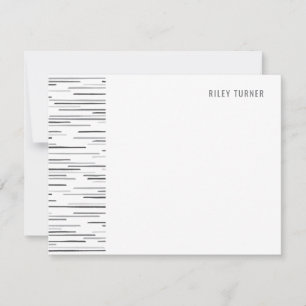 Horizon Lines Stationery Note Kaart - Rook