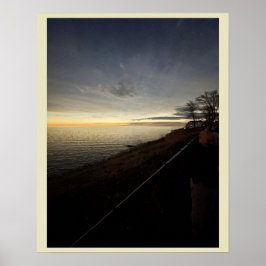 Horizon over het Poster Lake Erie