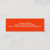 Horizon Promo-kaart Mini Visitekaartje (Achterkant)