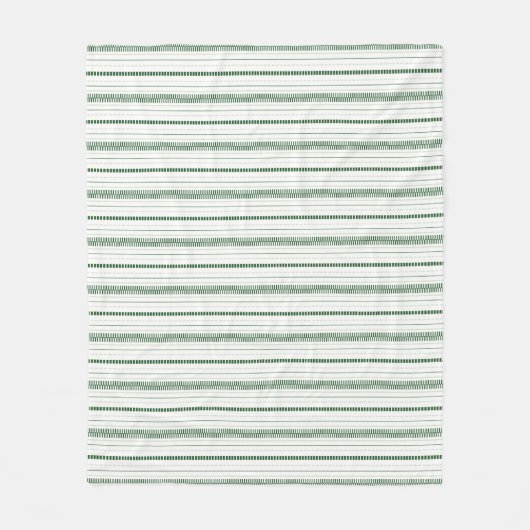 Horizon Stripes Groen Fleece Deken (Voorkant)