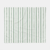 Horizon Stripes Groen Fleece Deken (Voorkant (Horizontaal))